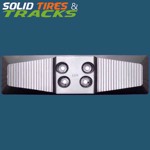 Komatsu 500mm Chain-On Rubber Pad - Heavy Duty