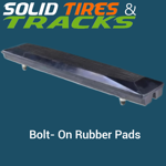 24" 600 mm Bolt-On Rubber Pad 171mm Pitch - Heavy Duty